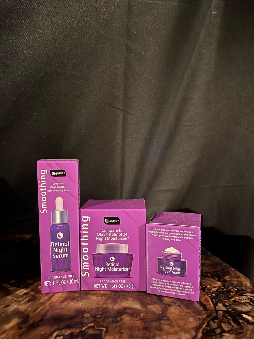 b-pure Retinol Night Set - Purple